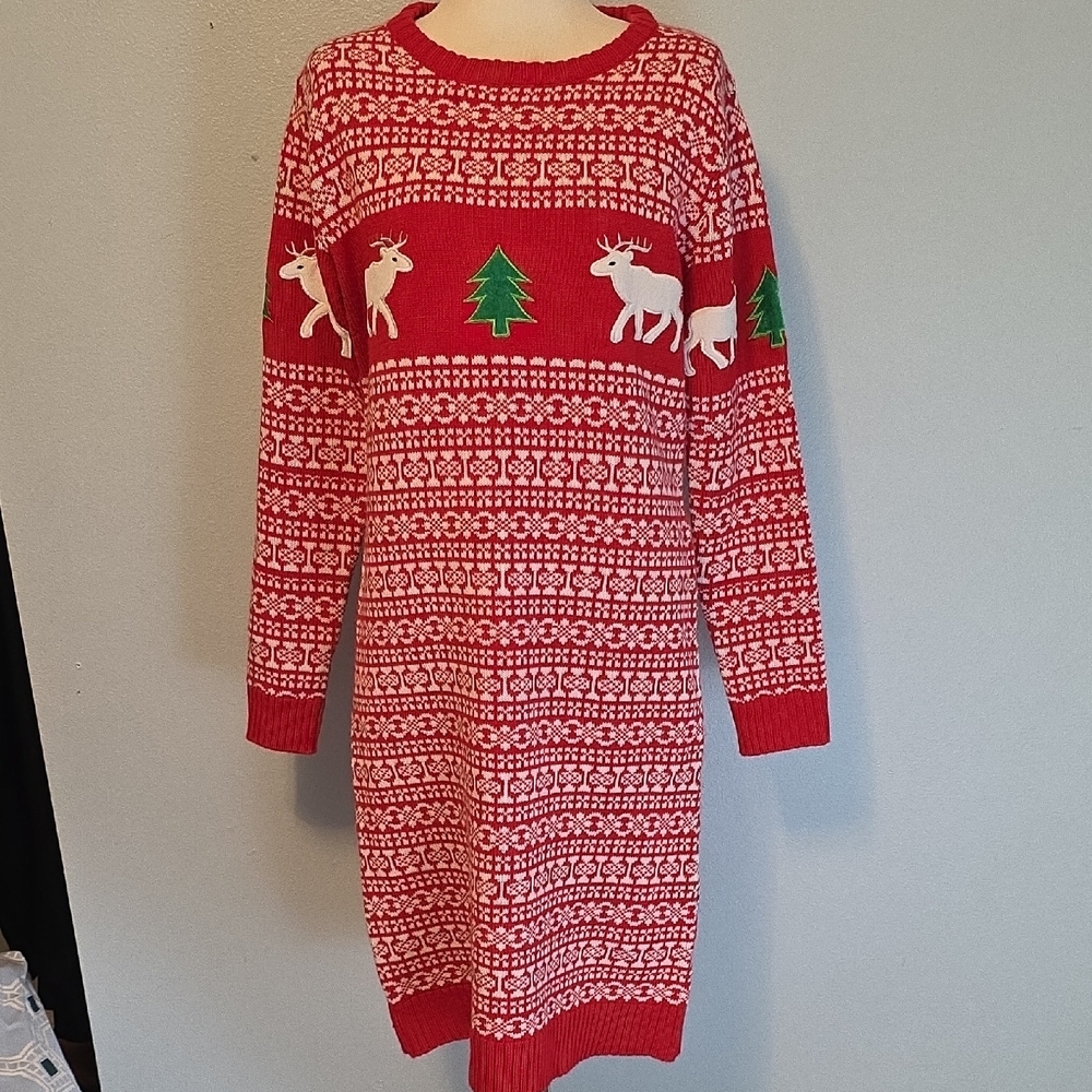 Festified Christmas Dress Size XL Medium